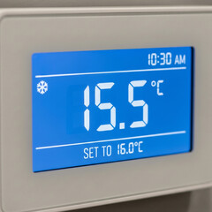 Thermostat Set to Low Temperature to reduce Energy Cost - Fuel Poverty