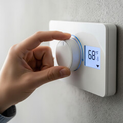 Thermostat with Temperature being Turned Down