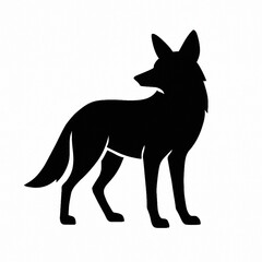 Coyote Wolf Wild Dog Silhouette Icon