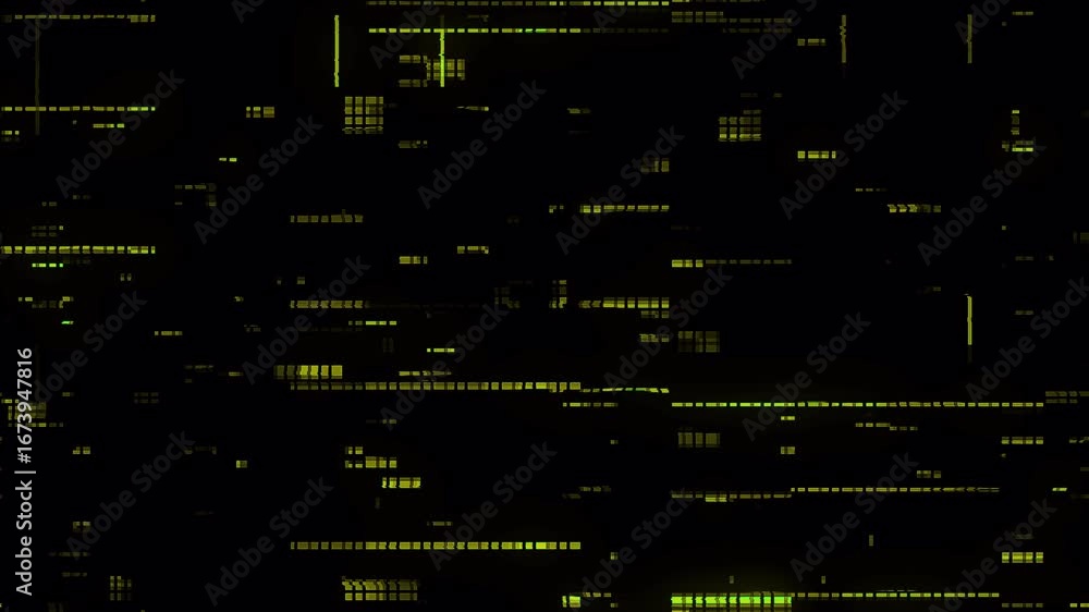 Poster abstract glitch art: dynamic pixelated patterns