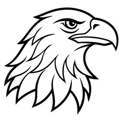 Majestic Eagle Head Vector