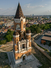 Gardos Tower Rising Above Zemun and the Danube