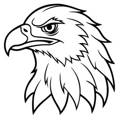 Obraz premium Majestic Eagle Head Vector