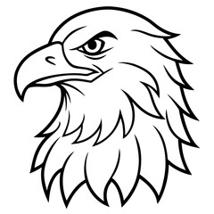 Majestic Eagle Head Vector