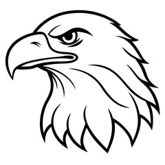Majestic Eagle Head Vector