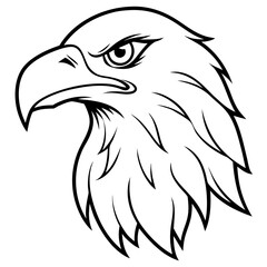 Majestic Eagle Head Vector