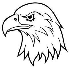 Majestic Eagle Head Vector
