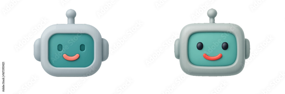 Poster friendly robot character design suitable for various projects