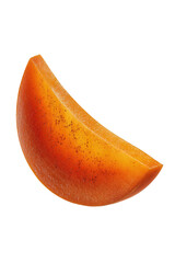 Orange Fruit Slice with Glitter on Transparent Background