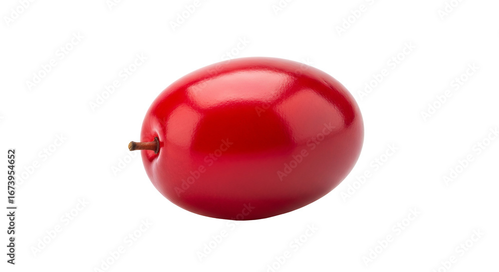 Poster red plum presents a smooth shiny surface against a solid . - high quality red plum presents a smooth