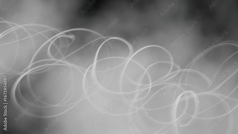 Poster abstract light bokeh motion with glowing rings and soft haze