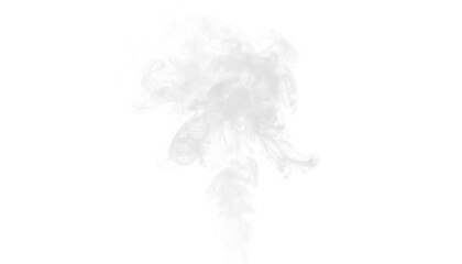 PNG of white smoke hovering near bottom with layered curves, isolated airy vapor with transparent...