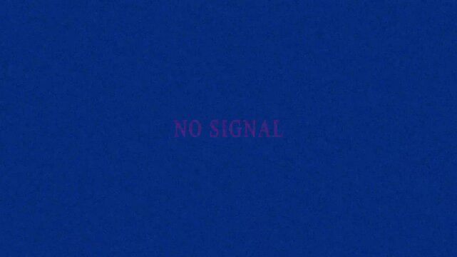 Futuristic green screen animation video with neon signal loss, blue transition, OI address and noise background for sci-fi visuals.