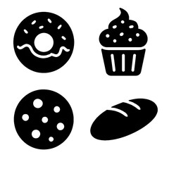 set of chocolate cupcakes