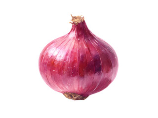 red onion isolated on white background