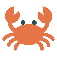 crab flat design illustration