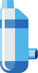 Blue and white medical inhaler vector illustration scalable graphic design healthcare icon
