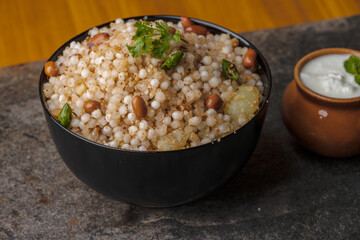 Sabudana khichdi Khichadi is an Indian Fasting Recipe Vrat food consumed during navratri, ekadashi, ganesh chaturthi