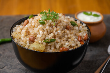 Sabudana khichdi Khichadi is an Indian Fasting Recipe Vrat food consumed during navratri, ekadashi, ganesh chaturthi
