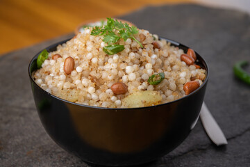 Sabudana khichdi Khichadi is an Indian Fasting Recipe Vrat food consumed during navratri, ekadashi, ganesh chaturthi