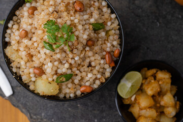 Sabudana khichdi Khichadi is an Indian Fasting Recipe Vrat food consumed during navratri, ekadashi, ganesh chaturthi