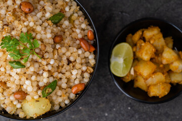 Sabudana khichdi Khichadi is an Indian Fasting Recipe Vrat food consumed during navratri, ekadashi, ganesh chaturthi