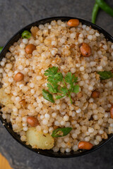 Sabudana khichdi Khichadi is an Indian Fasting Recipe Vrat food consumed during navratri, ekadashi, ganesh chaturthi