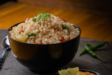 Sabudana khichdi Khichadi is an Indian Fasting Recipe Vrat food consumed during navratri, ekadashi, ganesh chaturthi