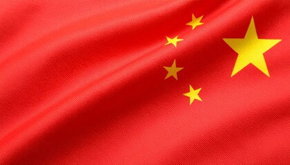 Chinese national flag with red field and five yellow stars, symbolizing unity under Communist leadership and national sovereignty.