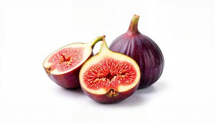 fresh figs isolated on white