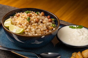 Sabudana khichdi Khichadi is an Indian Fasting Recipe Vrat food consumed during navratri, ekadashi, ganesh chaturthi