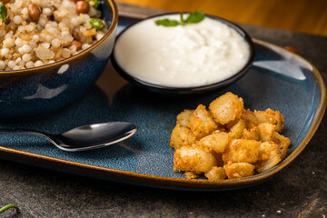 Sabudana khichdi Khichadi is an Indian Fasting Recipe Vrat food consumed during navratri, ekadashi, ganesh chaturthi