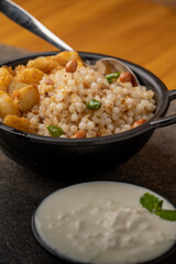 Sabudana khichdi Khichadi is an Indian Fasting Recipe Vrat food consumed during navratri, ekadashi, ganesh chaturthi