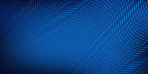 Lines abstract blue background  Blue curve design smooth shape by blue color vector abstract