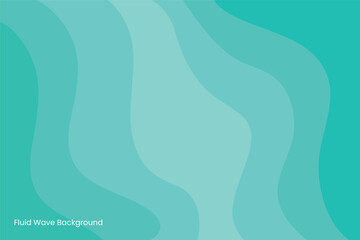 Abstract turquoise teal blue wave pattern gradient background fluid motion soft organic shapes