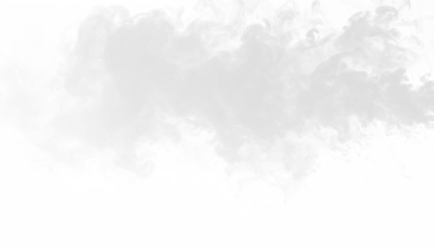 PNG of white smoke layering across diagonal with soft blur, isolated airy vapor on transparent background, perfect for elegant designs, abstract art, decorative overlays, and dreamy digital visuals.