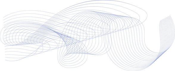 Abstract Blue Line Wave Background. Modern abstract design with flowing curved blue lines forming wave patterns. Perfect for digital backgrounds, presentations, posters and contemporary graphic 