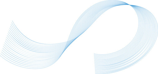 Abstract Blue Line Wave Background. Modern abstract design with flowing curved blue lines forming wave patterns. Perfect for digital backgrounds, presentations, posters and contemporary graphic 