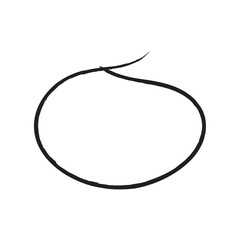Hand drawn doodle grunge circle highlights. Charcoal pen round ovals. Hand drawn circle line sketch set. Circular vector image. Hand drawn circle with doodle pattern. Vector brush stroke circle eps 10