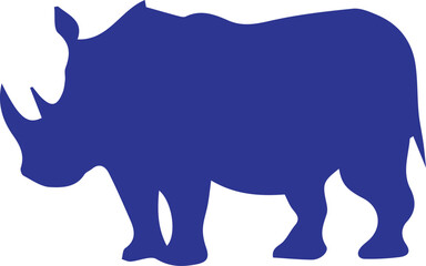 Blue Rhino Silhouette animal mammal