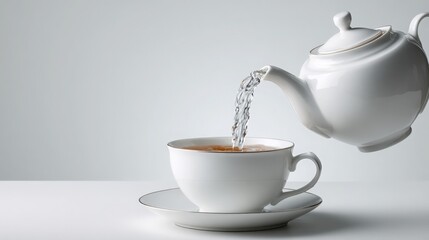 Fototapeta premium cup of coffee with milk