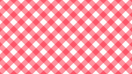 Pastel red checkered aesthetic seamless pattern