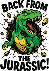 Back from the Jurassic! T-Rex Breaks Through