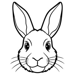 Rabbit Head Vector