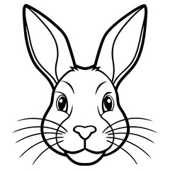 Rabbit Head Vector