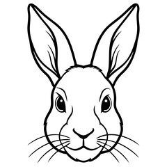 Rabbit Head Vector