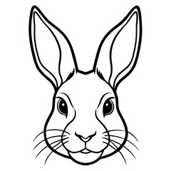 Rabbit Head Vector