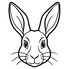 Rabbit Head Vector