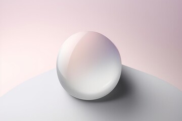 white egg on white background
