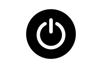 Power Button Icon Vector for Technology and User Interface Design